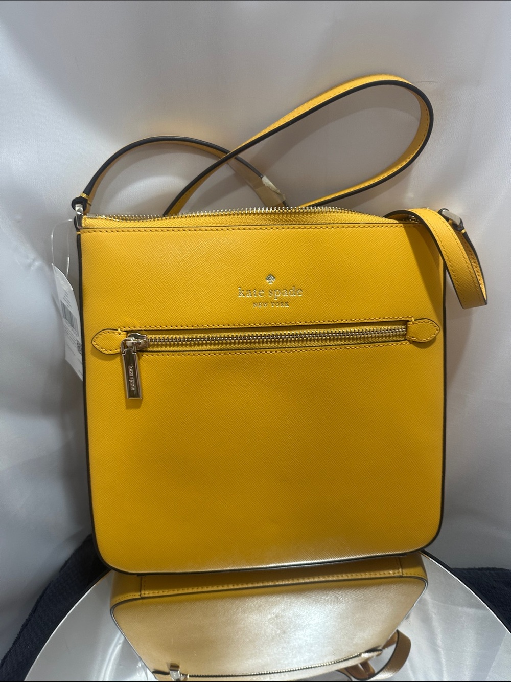 kate spade Bright Yellow Saffiano Crossbody Bag NWT